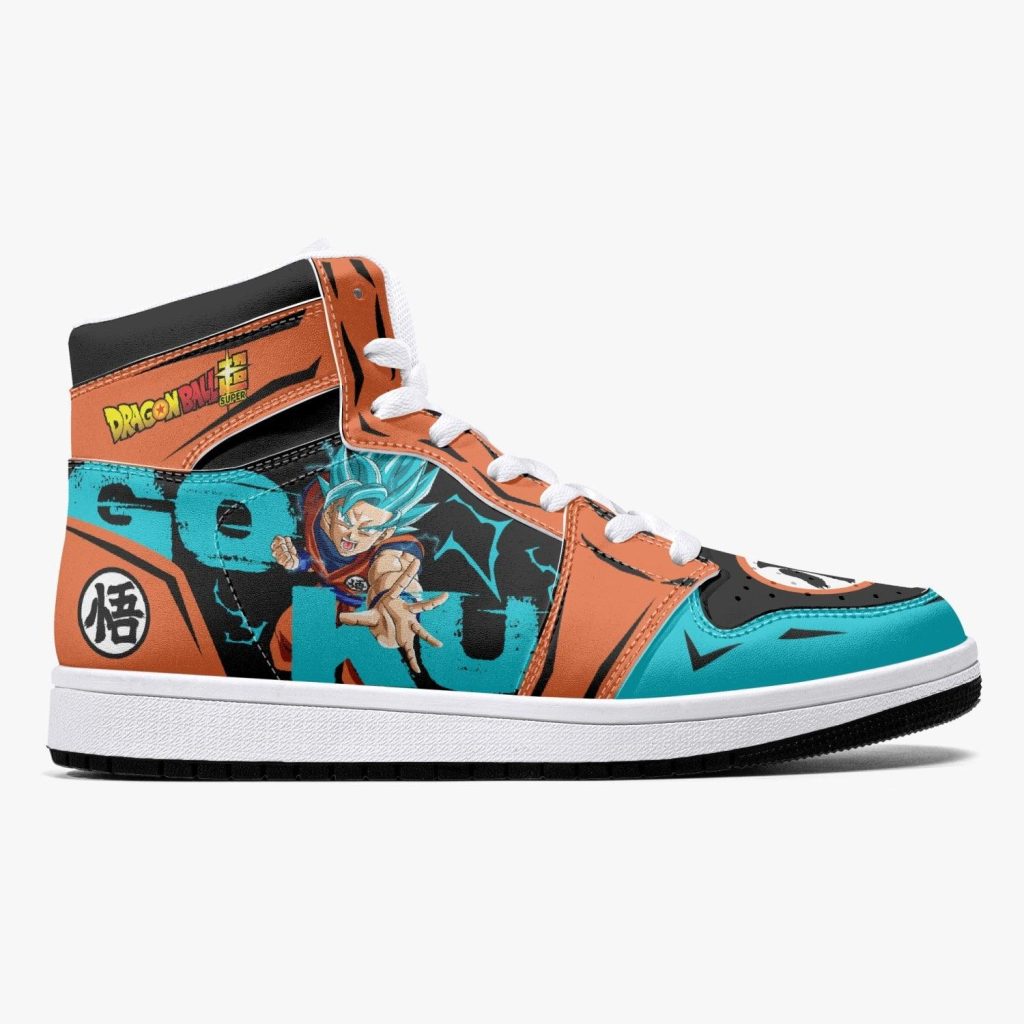 goku super saiyan blue dragon ball j force shoes t69pa - Dragon Ball Z Shoes