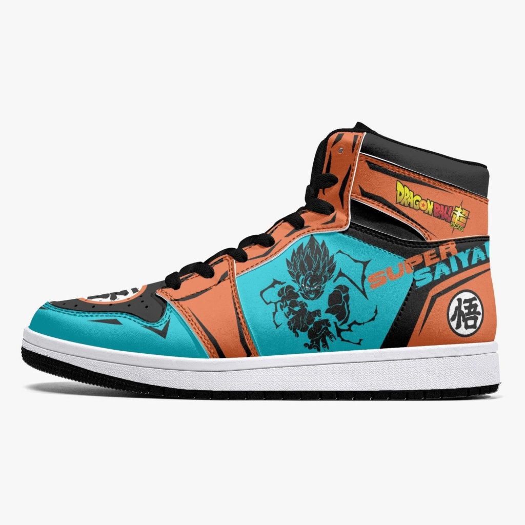 goku super saiyan blue dragon ball j force shoes yidmb - Dragon Ball Z Shoes